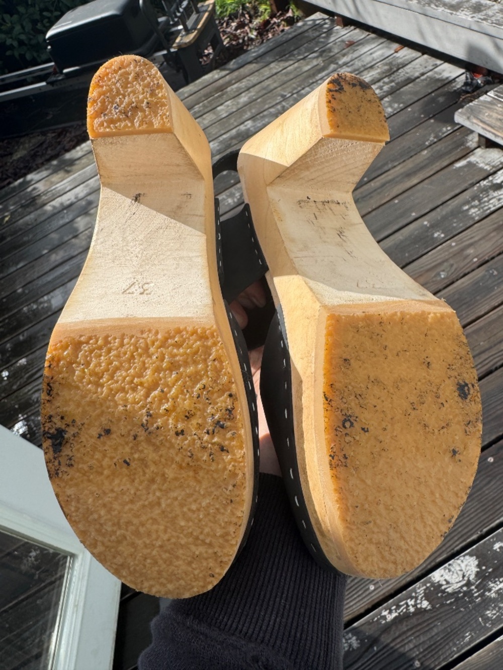 Bryr Miranda Peep Toe Clogs sz. 37 - Picture 2 of 6